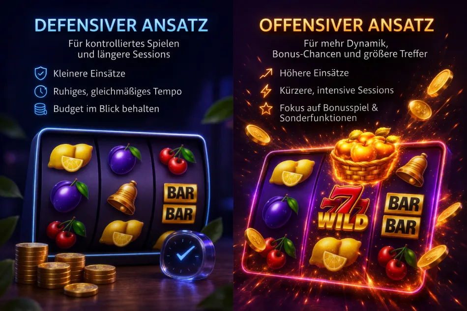 Unterschiedliche Tipps für ruhige und offensive Spielweisen